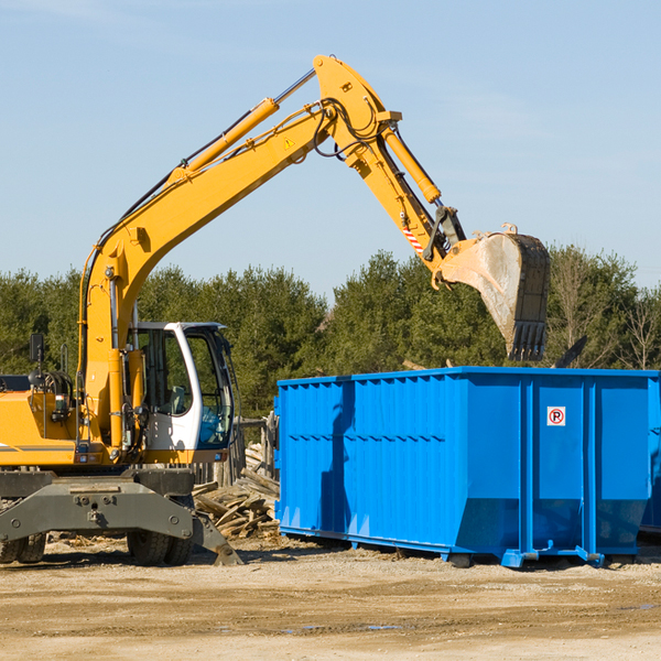 how many times can i have a residential dumpster rental emptied in Suffield Depot